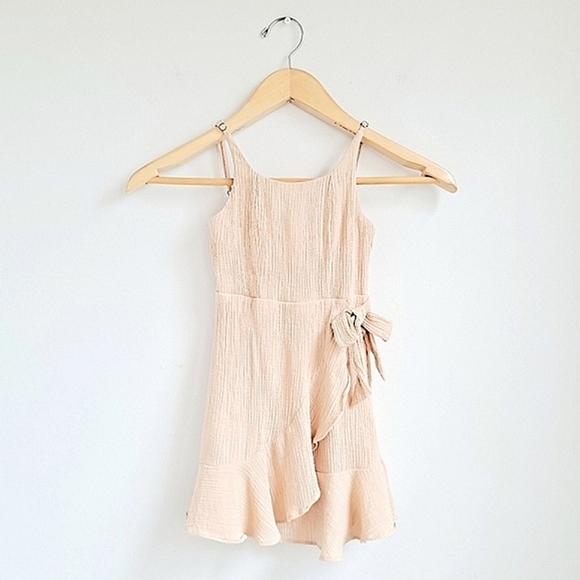 Gianni Bini Girls Textured Sleeveless Wrap Dress - Girls 5 - Picture 2 of 9